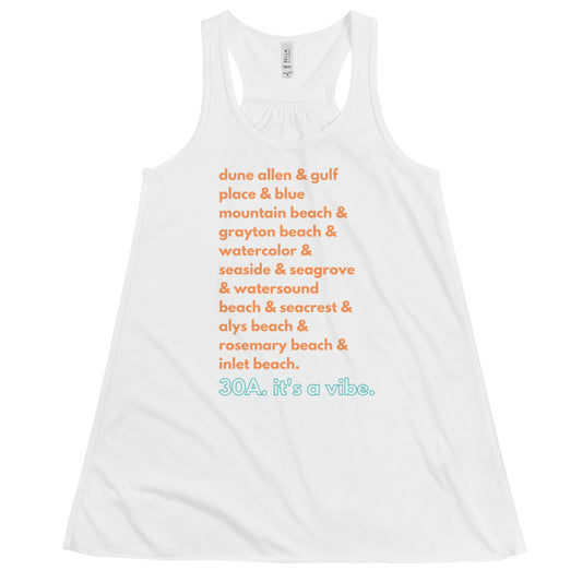 30A All The Way:  Ladies Flowy Tank